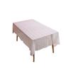 French Lace Beige Tablecloth Brocade Cotton Hollow Photo Flower Tablecloth Table Cloth Wedding Decoration