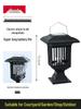 Solar Mosquito Repellent Lamp: Outdoor Garden Handheld Insect Killer Stainless Steel Light