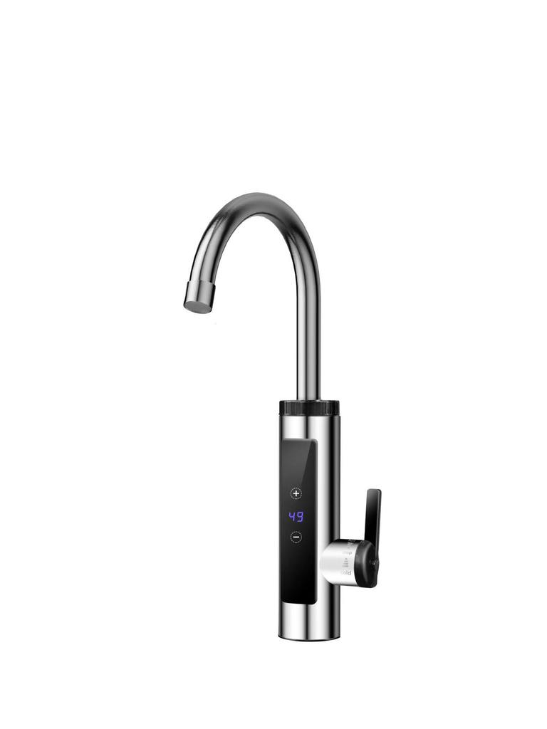 Rubinetto Istantaneo Intelligente per Acqua Calda: Schermo Grande Acciaio Inossidabile, Frequenza Variabile, Temperatura Costante per Cucina