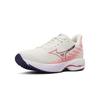 Mizuno Wave Rider 28 Snow White Camellia Rose Women Sneakers Cream Vintage-Indigo J1GD240375