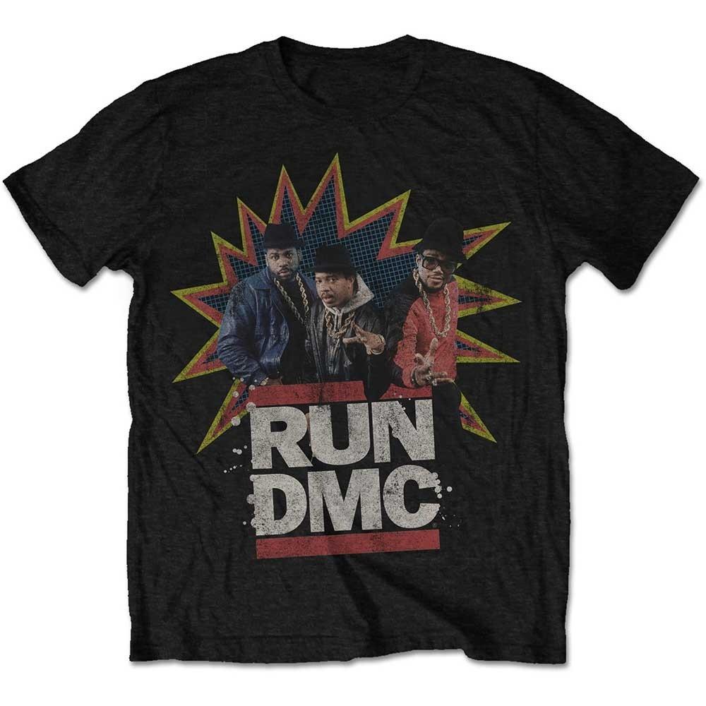

Run DMC Classic Group Photo Print Cotton TShirt 80s Old School Hip Hop Streetwear Unisex Crew Neck Short Sleeve Tee 4XL