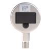 Digital Hydraulic Industrial Pressure Gauge Lower Mount Battery Powered Large LCD Dispaly Reset Function 5 Units Durable