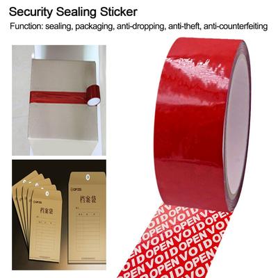 High Viscosity Security Warranty Void Anti-Fake Label Security Sealing Sticker Tamper Proof Adhesive Tape