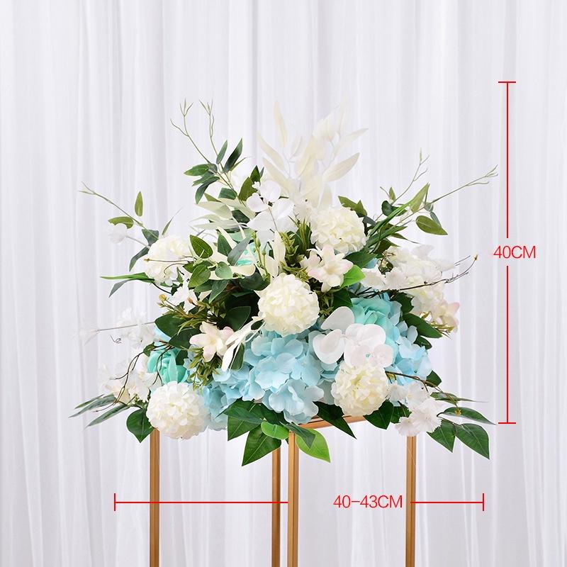 40-43cm Artificial Flower Pom Pom Table Centerpiece Decor Wedding Backdrop Silk Flower Ball Road Lead Floral Wedding Decoration