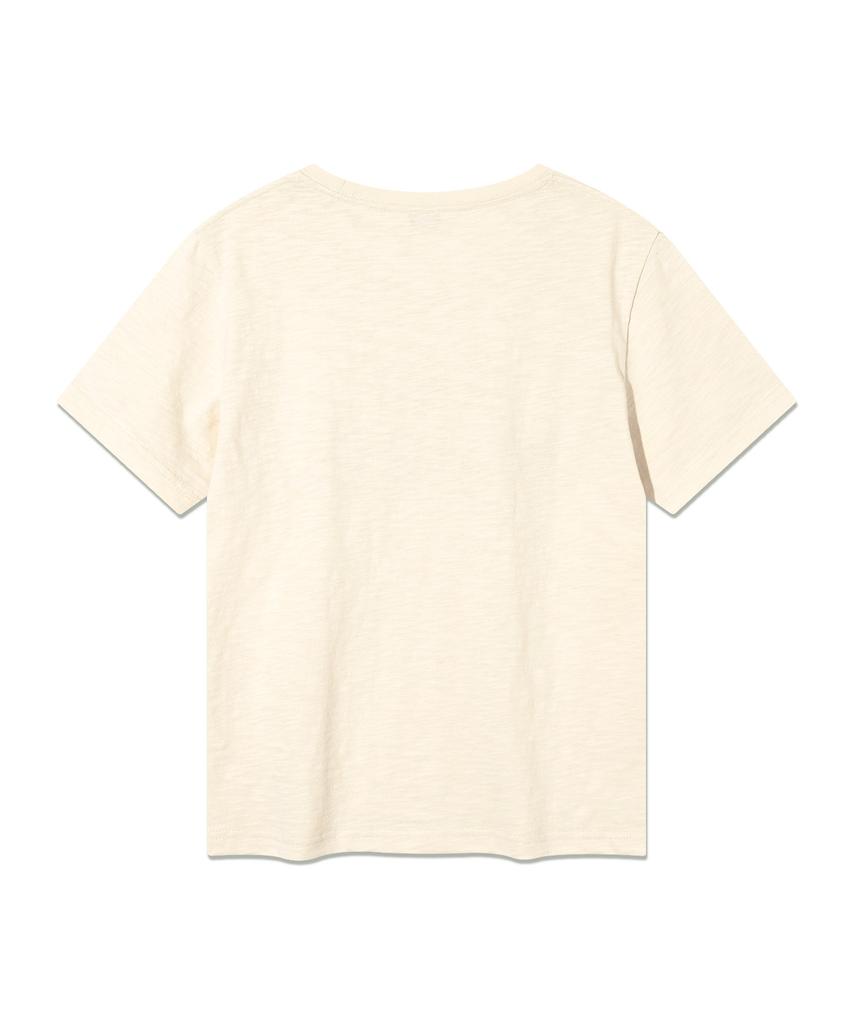 LEE Women'S Typo Pocket T-Shirt Cream