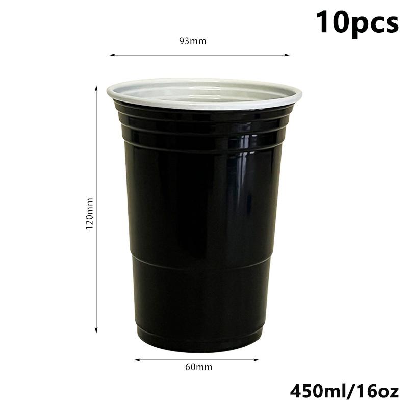 10Pcs 450Ml Colorful Disposable Plastic Cup Beer Pong Cup Redcups Cup For Graduation Party Or Bar Game Company Party