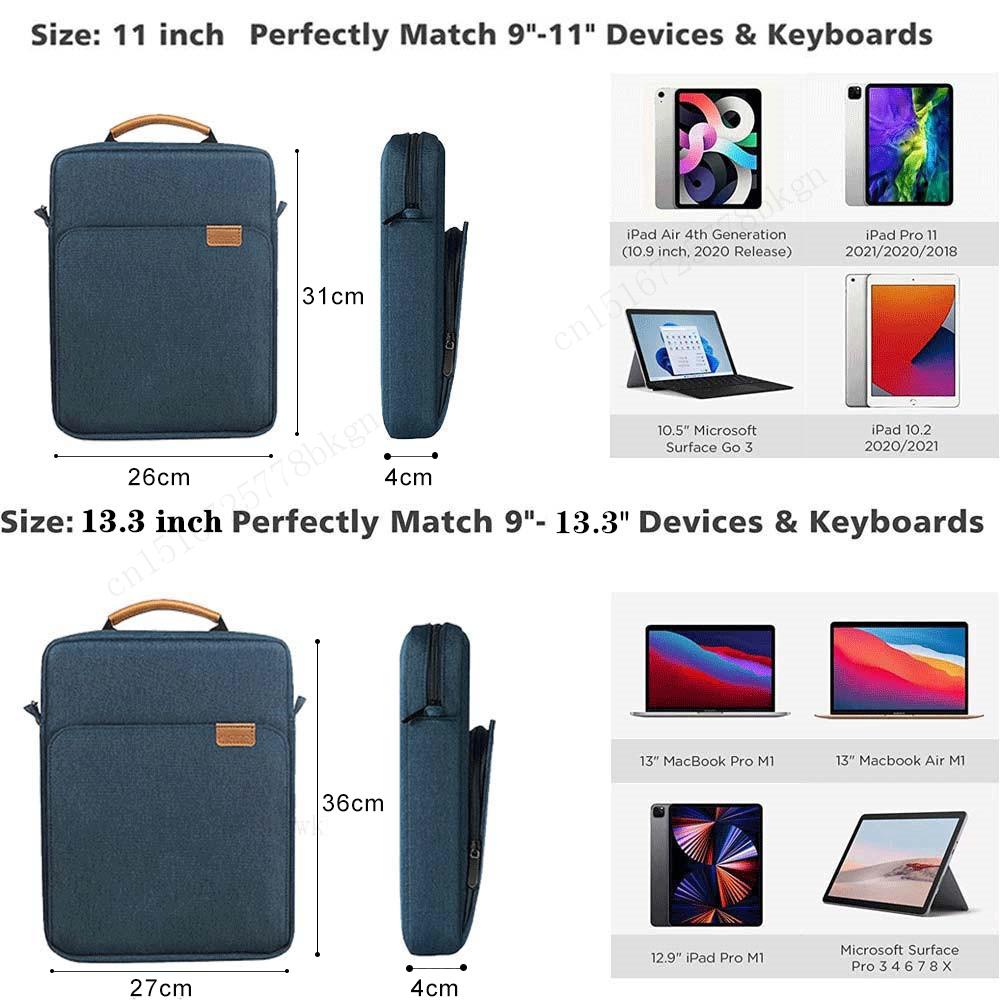 Tablet Sleeve Bag For iPad Pro 12 9 11 iPad 10th Air 5 4 3 10.9 10.2 Inch 9th 8th 7th Generation Tablet Bag Pouch