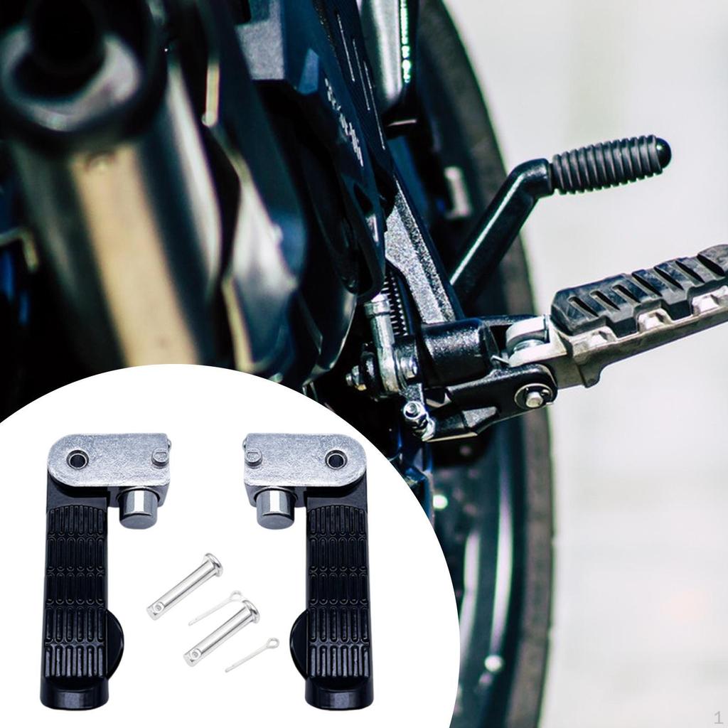 Electric Bike Rear Pedals Footrests Replacement Parts for Motorcycles with Foldable Features
