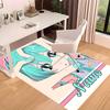 Custom personalization Hatsune Miku Print Area Rug - Soft, Washable Non-Slip Indoor Mat,Living Room,Home&Office Decorative Rug