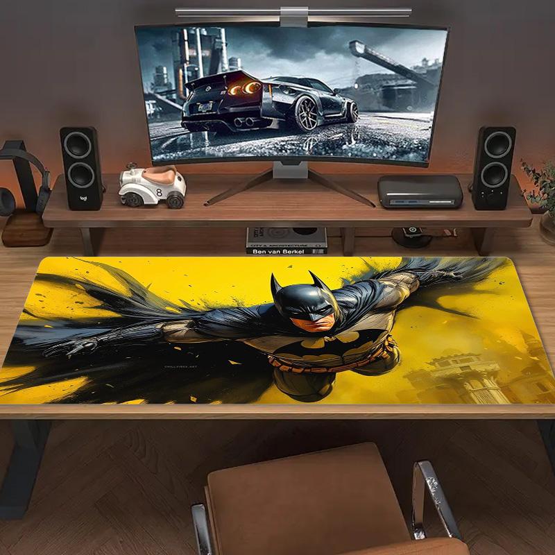 Super Bat Color Mouse Pad Large Gaming Table Cushion Non-slip Laptop Tablet Big Mousepad XXL Mat Mini PC Playmat With Lock edge