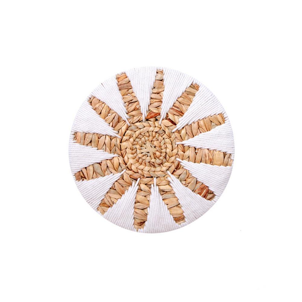 Boho Style Rattan Woven Wall Ornament Handmade Hanging Wall Plate  Home Decoration