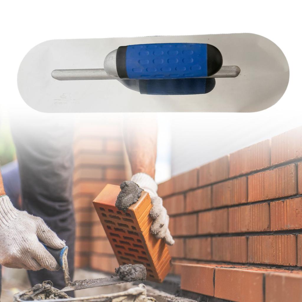 Stainless Steel Rounded Edge Trowel Drywall Tool For Smooth Plastering Ideal For Professional Masons And DIY Enthusiasts