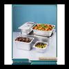 NHZHIW Stainless Steel Rectangular Gastronorm Food Pan with Lid