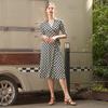 Lipbbam Creora Derosi Cara 3 4 Sleeve Long Wrap Dress Ldm11dp01