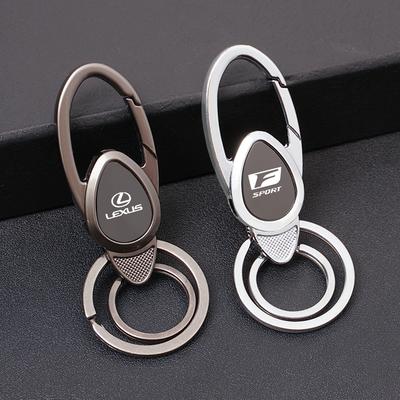 1Pcs Zinc Alloy Car Styling Key Ring Keychain Decor Pendant Tire Valve Cap For F-SPORT ES RX NX LS UX LX IS300 IS430 RX350
