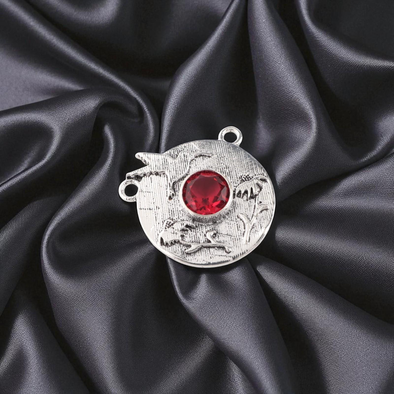 

Pink Rubellite Gemstone 925 Sterling Silver Women Jewelry Handmade Pendant0.92 CP-34-14