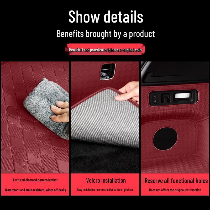 Compatible with 26 Huawei AITO New M7 Models: Fully Enclosed Car Trunk Mat Decor