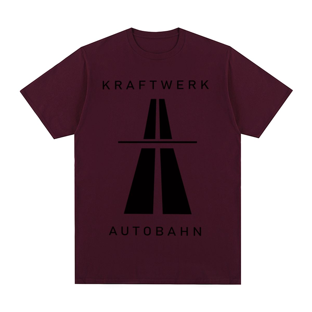 

Винтажная футболка Kraftwerk Autobahn Music Electronic Synth Neu! Krautrock Хлопковая мужская футболка Новая футболка Футболка Женские топы XXXL бордовый