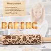 Christmas Embossed Rolling Pin for Baking Cookies Embossing Rolling Pins with Design Wooden Engraved Springerle Roller Pin Dough Patterned Clay