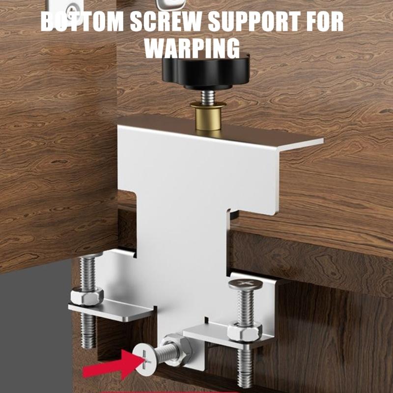 Cabinet Door Installation Positioner Panel Mounting Jig Wood Board Handle Install Punching Locator Cabinet Hardware Jig