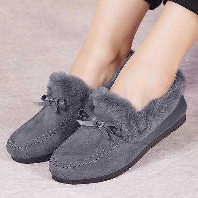 Sapatos Peludos para Mulheres, Chinelos de Algodão Fleece, Sapatos Fleece de Lã de Cordeiro Edamame, Sapatos de Casa Femininos