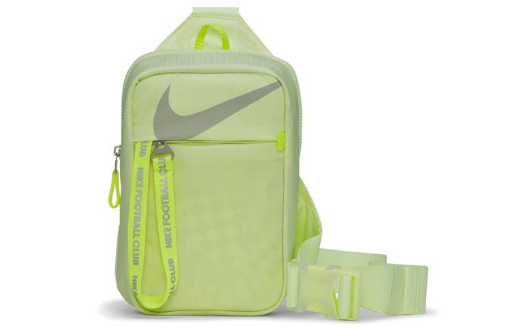 Nike Polyamide Cow Leather Shoulder Bag, Crossbody Bag Regular Unisex Fluorescent Yellow CU8575-701