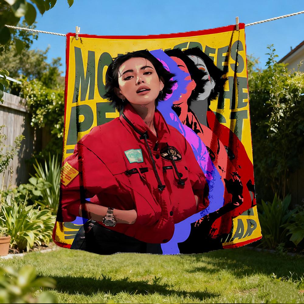 1pc Roblox Adventure Outdoor Flannel Blanket for Girls Soft, Lightweight Throw Perfect for Camping, and Gifting, Digital