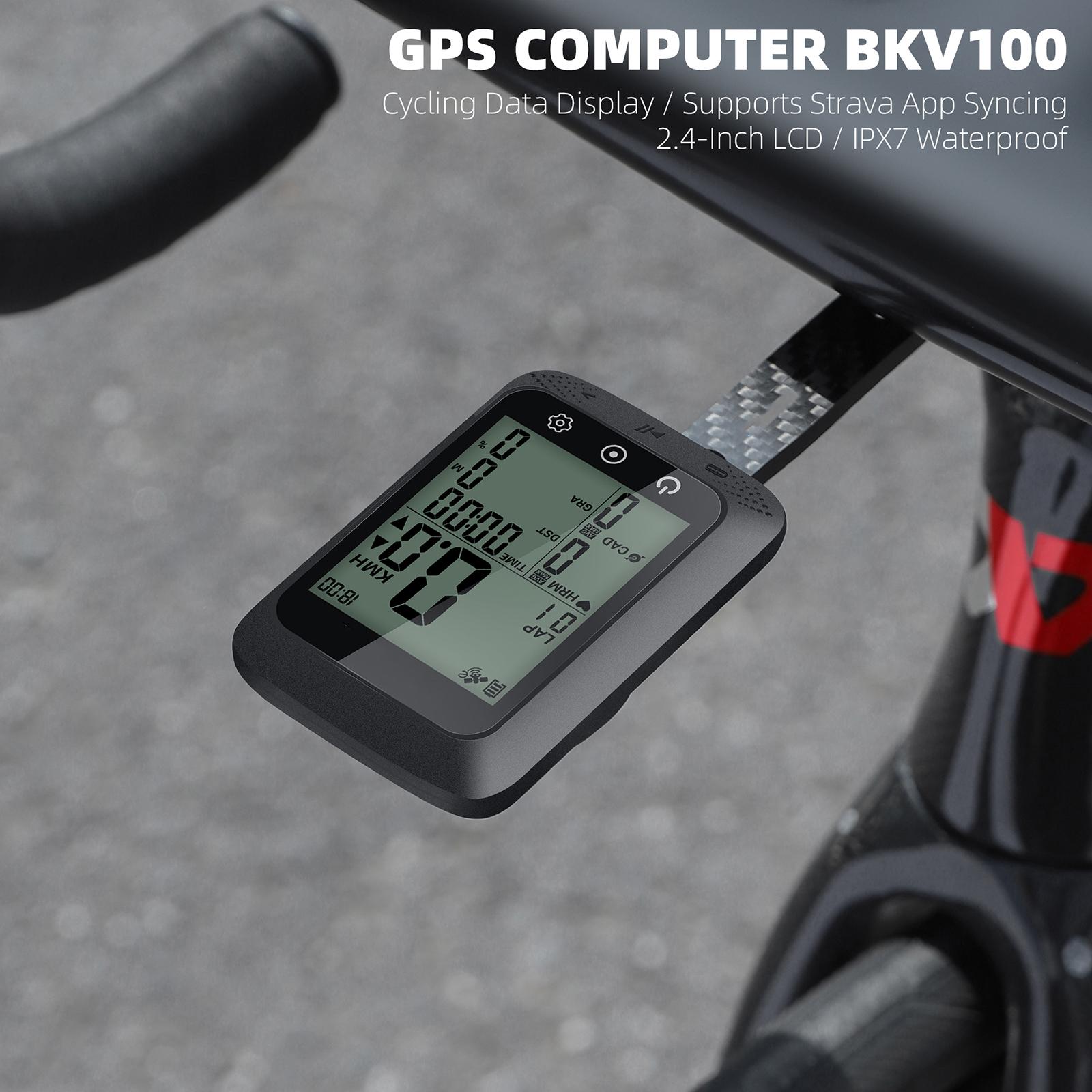 Велокомпьютер IPX7 Водонепроницаемый Многофункциональный Беспроводной GPS Цифровой Спидометр с Автоматической Подсветкой