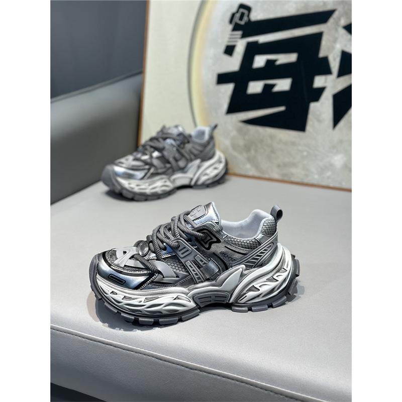 Summer New Low-top Mesh Breathable and Comfortable Casual Thick-soled Lace-up Dad Shoes Dl