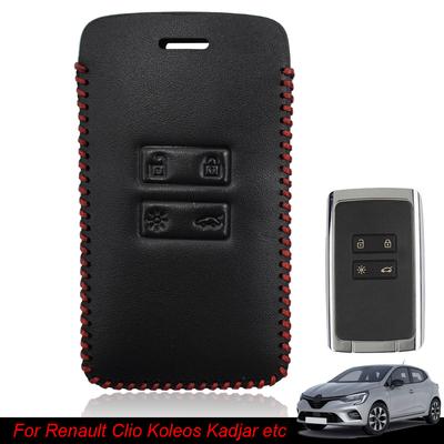 Per Renault Megane Clio Captur Koleos Kadjar Talisman Espace 4 pulsanti Custodia in pelle per auto Smart Key Borsette Custodia Fob