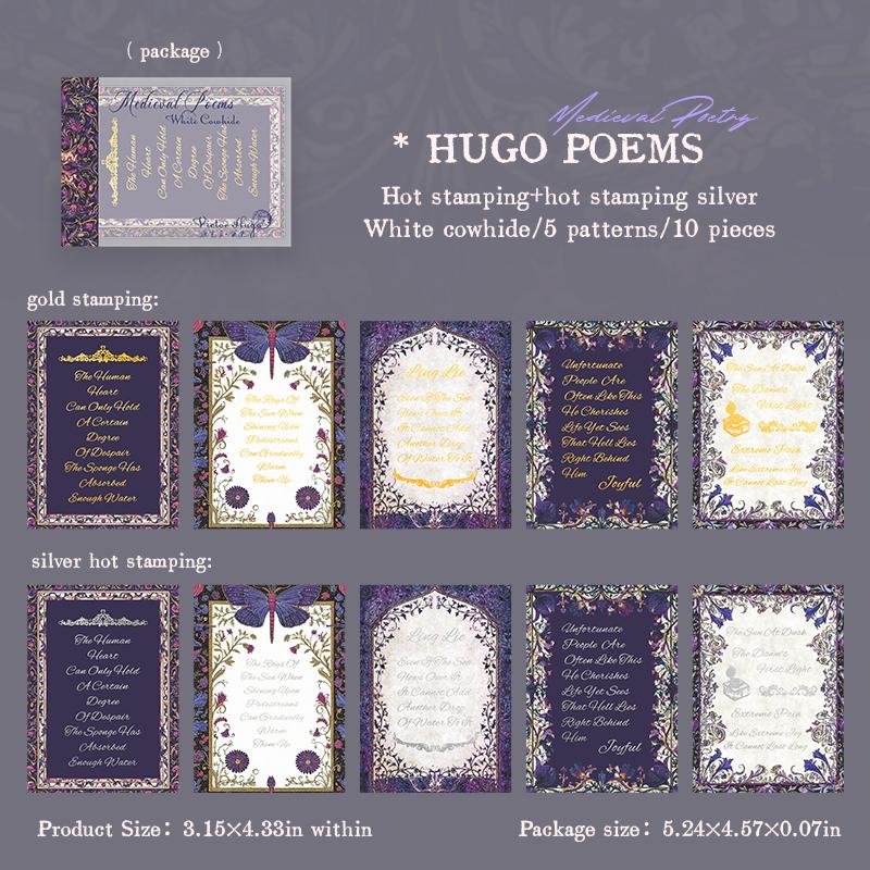 

10Sheets/Bag Medieval Series Vintage Gold Foil Printable Background Paper For Office Diary Greeting Card Photo Frame Decoration