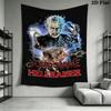 Custom Name Hellraiser Wall Tapestry Aesthetic Wall Hanging Printed Fabric Blanket Decorative Tapestries for Bedroom Living Room Home Decor