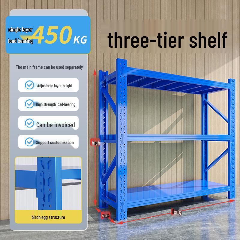 Heavy-duty Multi-layer Iron Storage Rack for Hardware and Goods