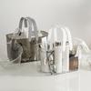 With Transparent Handles Bathroom Storage Basket Portable Swim Basket Fashion Organizing Basket