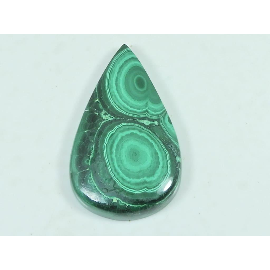 24X41MM Natural Green Malacaite Designer Pear Cabochon Loose Gemstone 68Cts. G-533