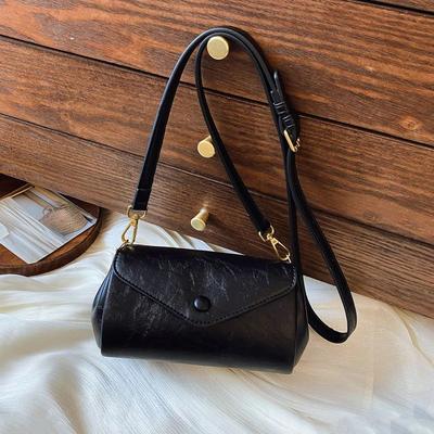 2025 New Shoulder Bag Temperament Versatile Messenger Bag Casual Simple Commuter Soft Leather Organ Bag Women