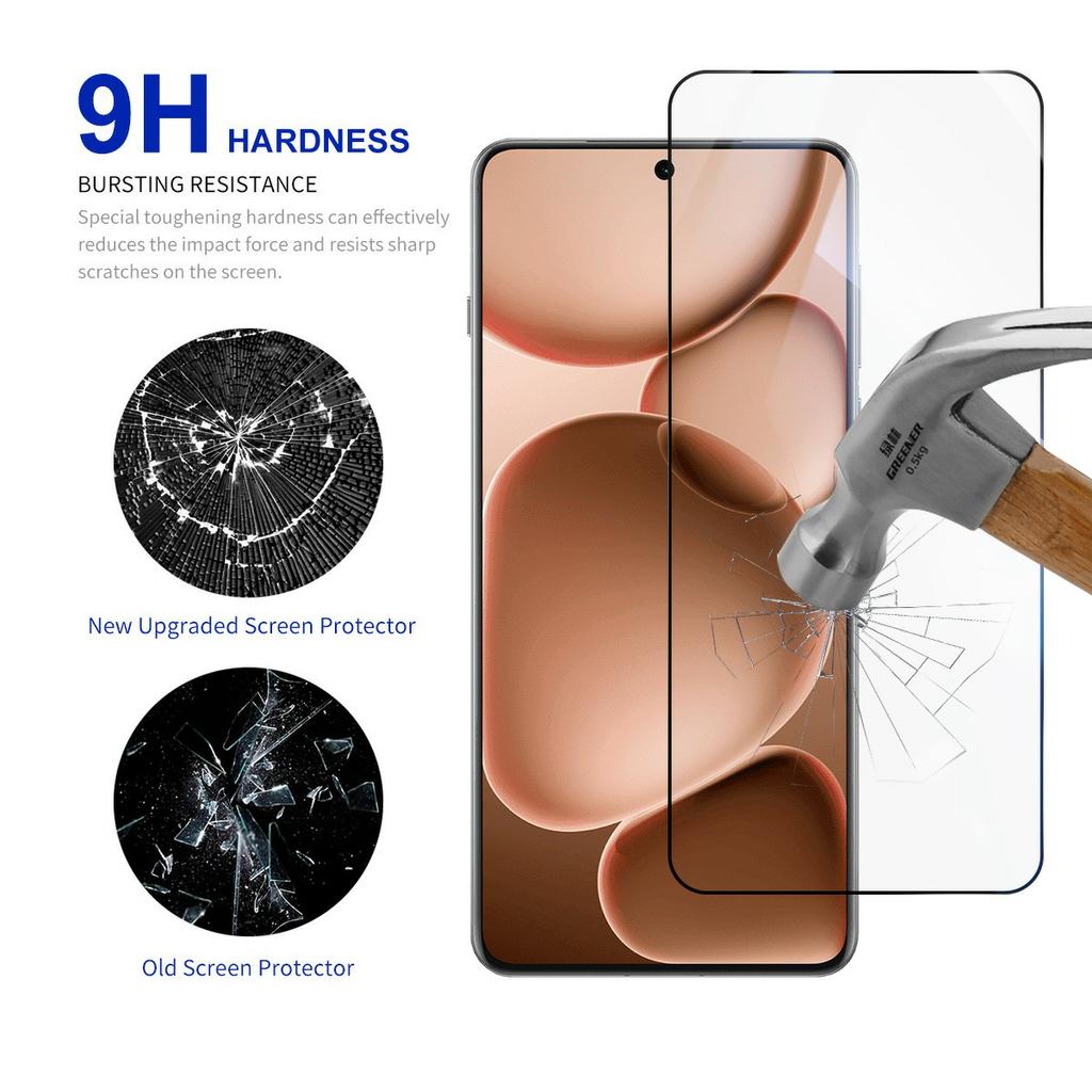 RURIHAI 10Pcs For Oppo Find X8 Ultra 5G Screen Protector 0.18mm 2.5D High Aluminium-Silicon Glass Film (Support Fingerprint Unlock)