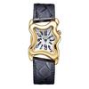 Irregular Y2K Couple Wrist Watches Unique Design Leather Strap Quartz 30M Water Resistant