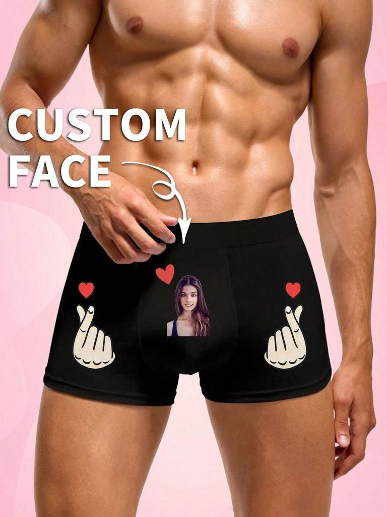 Pánské boxerky s motivem lásky na míru, elastické měkké a pohodlné, personalizované spodní prádlo, ideální dárek pro přítele/manžela