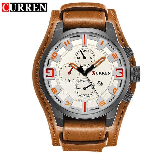 CURREN Men's Watches Brand Luxury Fashion&Casual Business Quartz Watch Date Waterproof Wristwatch Hodinky 8225