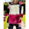 Women's long-sleeved round-neck T-shirt, suitable for spring, autumn and winter seasons. It has pockets and print designs. machine washable.