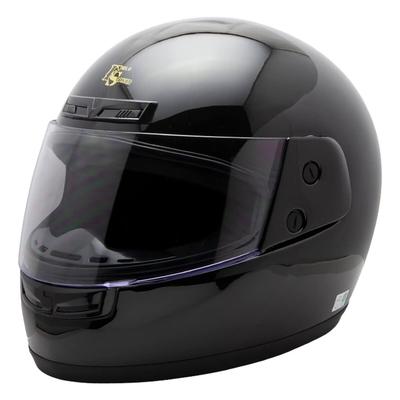 ISHINO SHOKAI Motorcycle SG and PSC Free Size Metallic Black FS-205 Full-Face Helmet, Standards, (Approx. 57-60cm),