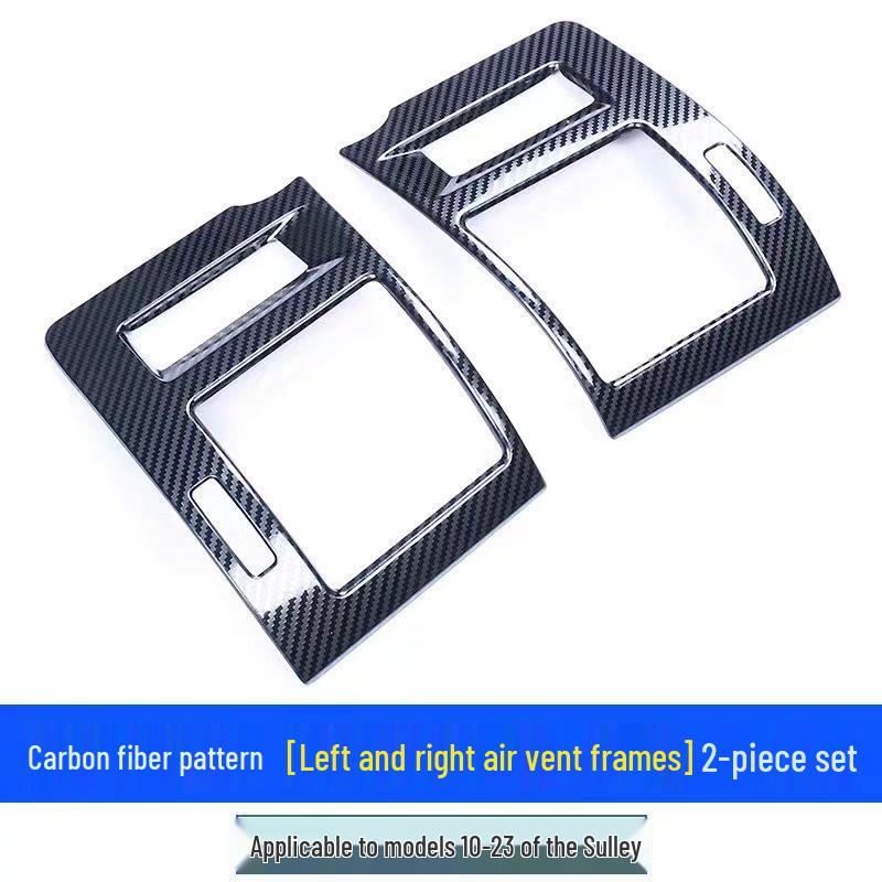Front Air Vent Trim for Toyota Prado 10-23: Domineering Center Console Decor