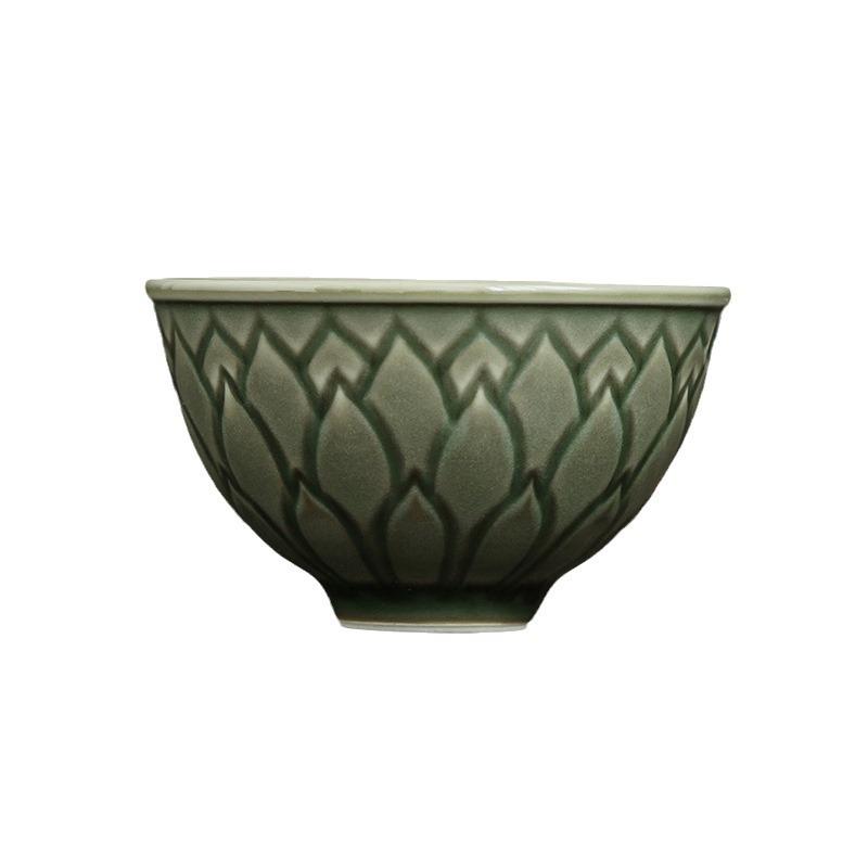 100ml Lotus Petal Teacup Aesthetic Tea Bowl Beautiful Tea Cup Tea-tasting Meditation Cup Jianzhan Master Cups