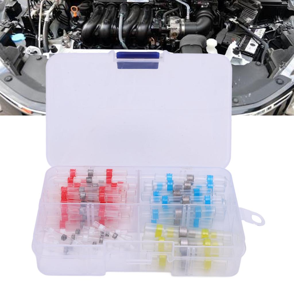 Heat Shrink Solder Seal Wire Connectors Kit Waterproofing Soldering Heat Shrink Connector for Marine Boat Automotive Truck 50pcs