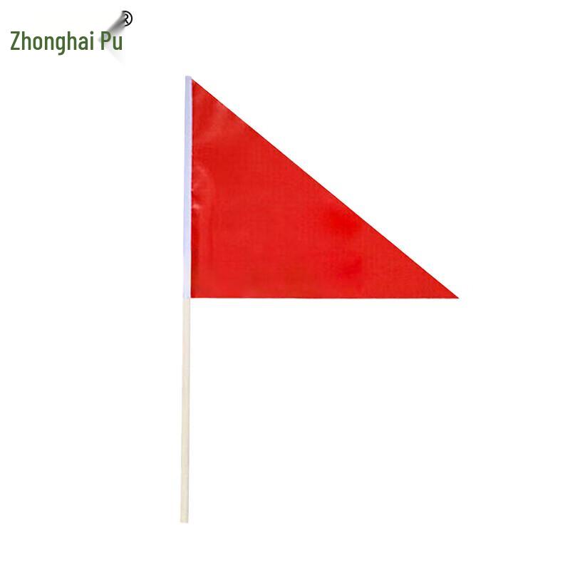 Small Red Triangular Hand-held Training Flag