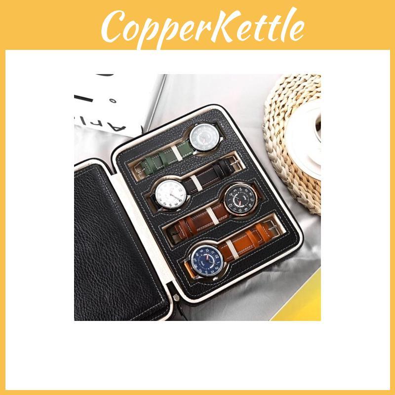 Timeless 4/8 Slot Travel Watch Box Luxurious Pu Leather Organizer For Your Watches