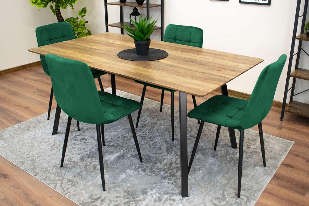 KARA Chair - Dark Green Velvet X 4