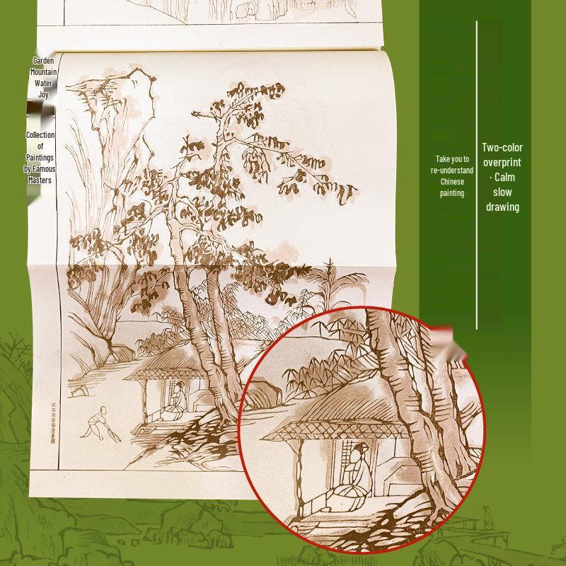 Feile Bird Chinese Landscape Painting Set: Ink & Brush Gift Box with Tutorial Video