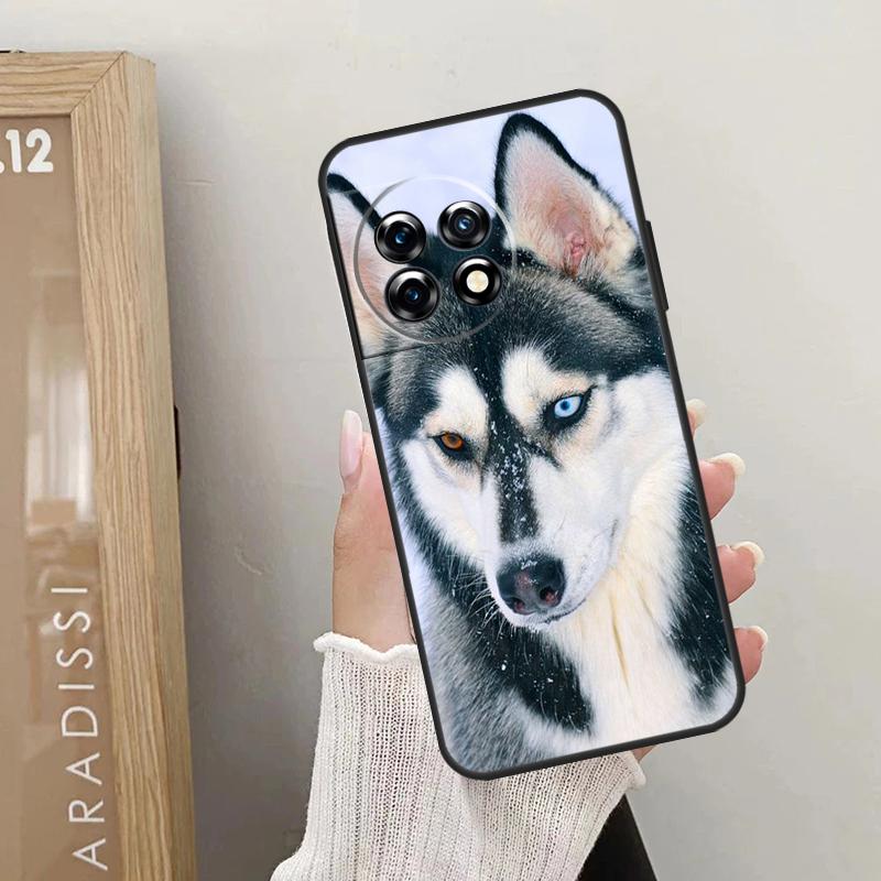 

Чехол с изображением щенка хаски для OnePlus 10T 10R 12R 9R 8T 12 11 9 10 Pro Nord CE 2 3 Lite CE4 2T N10 N20 N30 OnePlus Nord CE3Lite